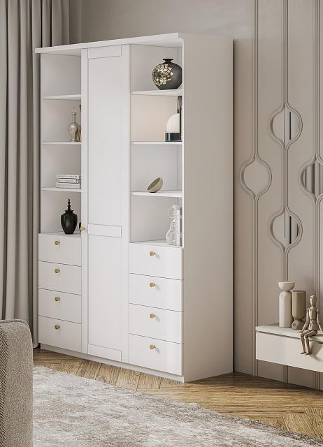 Шкаф распашной София РАХ - 38 МДФ Белый