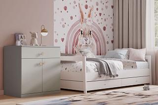 Комод Банни - 1 МДФ Светло-Серый