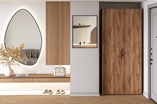 Шкаф распашной Белиз - 2 Крафт Табачный