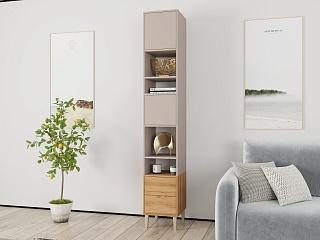 Стеллаж Скарлет - 5 Дуб Золотистый / Кашемир