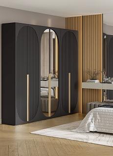 Шкаф распашной Брей - 3.1 Черный