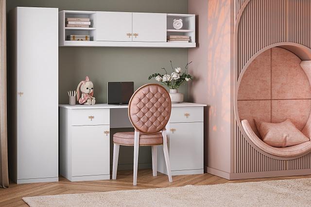 Детская стенка Стрекоза - 11 МДФ Белый