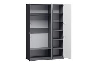 Шкаф распашной Стрекоза - 3 МДФ Графит