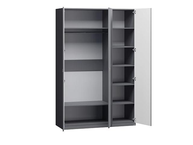 Шкаф распашной Стрекоза - 3 МДФ Графит