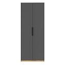 Шкаф распашной Астрис - 1 Графит