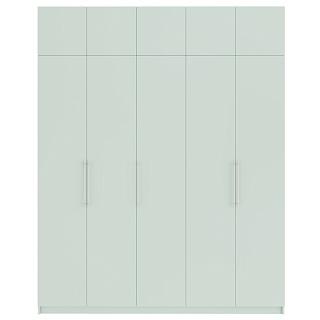 Шкаф распашной Калифорния - 5 с антресолью Пастельный Зеленый