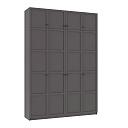 Шкаф распашной Скаген - 4 с антресолью Графит