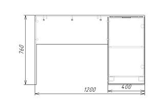 Письменный стол Тоди Белый