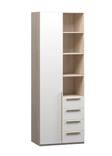 Шкаф распашной Хейсон - 26 Дуб Сонома / Белый