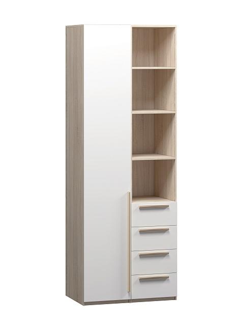 Шкаф распашной Хейсон - 26 Дуб Сонома / Белый