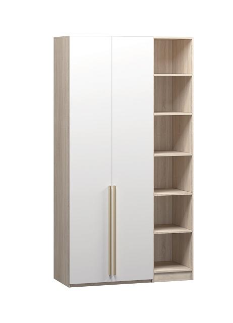 Шкаф распашной Хейсон - 23 Дуб Сонома / Белый