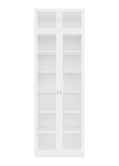 Библиотека Билли Хелена с антресолью - 20 Белый / Золото