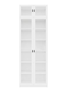 Библиотека Билли Хелена с антресолью - 20 Белый / Черный