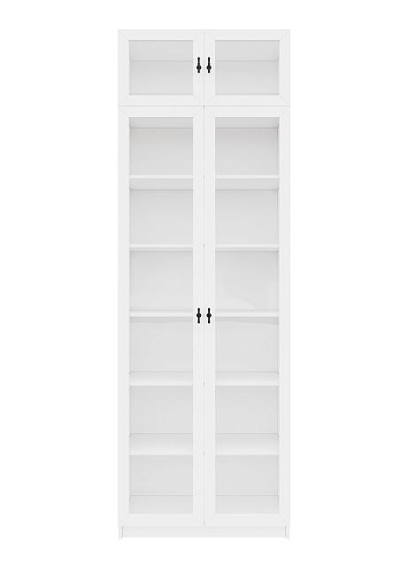 Библиотека Билли Хелена с антресолью - 20 Белый / Черный