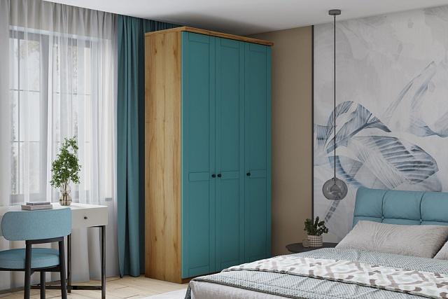 Шкаф распашной София РАХ - 1 МДФ Аквамарин