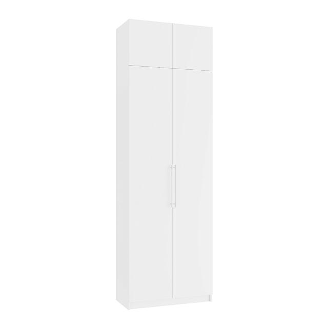 Шкаф распашной Калифорния - 2 с антресолью Белый