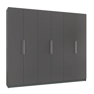 Шкаф распашной Калифорния - 6 Графит