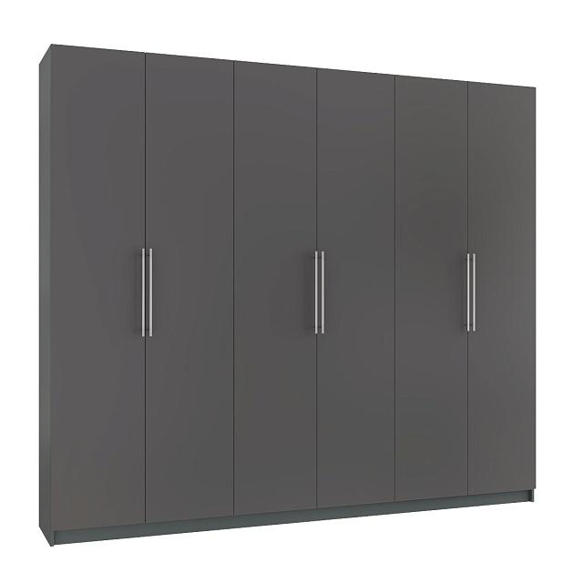 Шкаф распашной Калифорния - 6 Графит