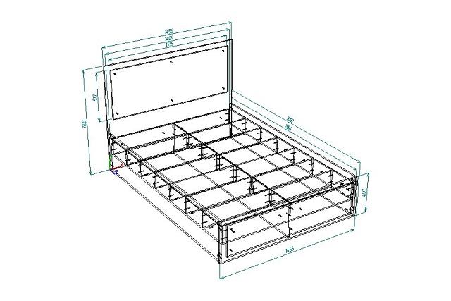 Кровать Луиза - 1 1600