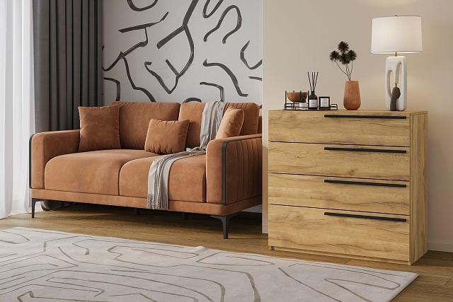 Комод Лорена Пакс - 4 Дуб Золотистый