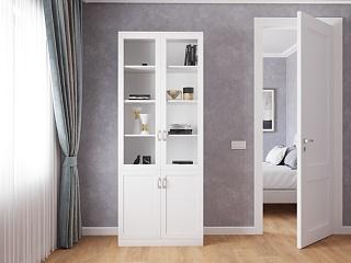 Книжный шкаф Библиограф - 2 №3 Белый