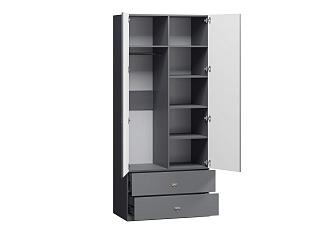 Шкаф распашной Стрекоза - 2.2 МДФ Графит