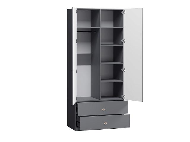 Шкаф распашной Стрекоза - 2.2 МДФ Графит