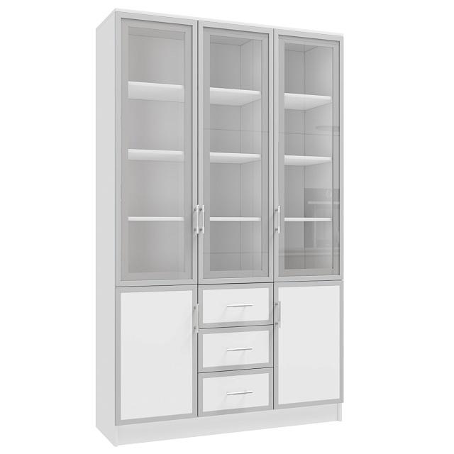 Книжный шкаф Альма - 17 Белый