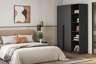 Шкаф распашной Лорена Пакс - 2.1 Черный