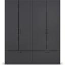 Шкаф распашной Бари - 3 Черный