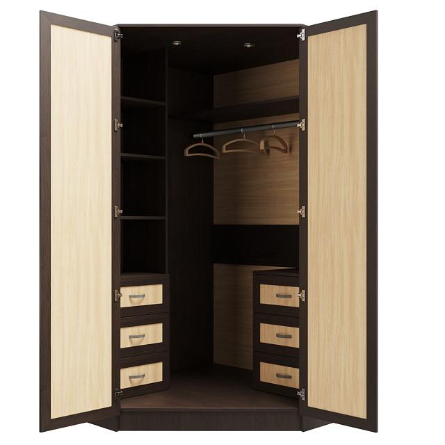 Шкаф угловой Стильный - 2УР Венге