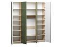 Шкаф распашной Микос - 4 МДФ с антресолью Шарли Green