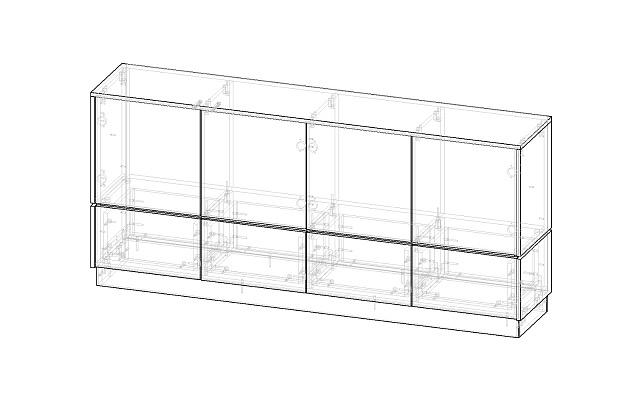 Комод Exeed - 4 Белый