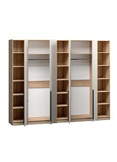 Шкаф распашной Хейсон - 12 Блэквуд Ячменный / Кашемир