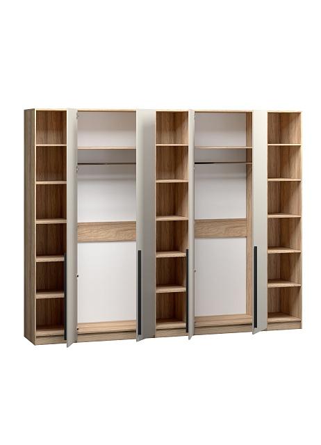 Шкаф распашной Хейсон - 12 Блэквуд Ячменный / Кашемир