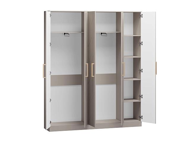 Шкаф распашной Дольче - 5 МДФ Кашемир