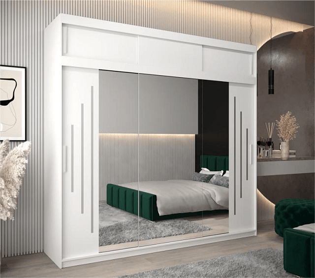 Шкаф-купе Валмиера NEW - 6А Белый