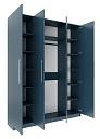 Шкаф распашной Калифорния - 4 Альби Полуночно-синий