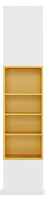 Стеллаж Олли - 1 с дверцей Солнечный Свет