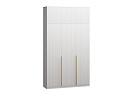 Шкаф распашной Монро - 3 с антресолью Белый