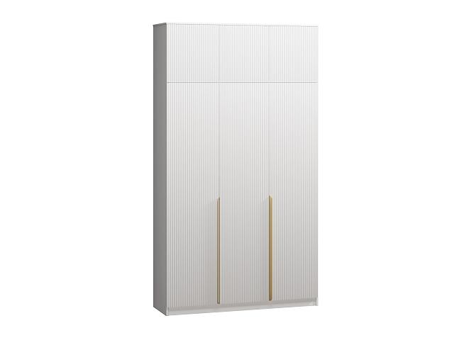 Шкаф распашной Монро - 3 с антресолью Белый