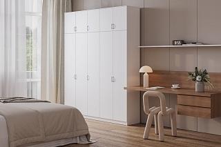 Шкаф распашной Лайт-5 с антресолью Белый