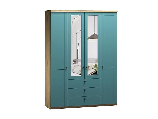 Шкаф распашной София РАХ - 20 МДФ Аквамарин
