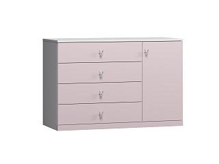 Комод Банни - 2 МДФ Розовый Лайт