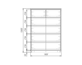 Комод Бостон - 6 Черный