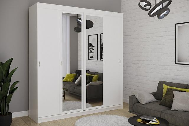 Шкаф-купе Миллениум-4 Белый