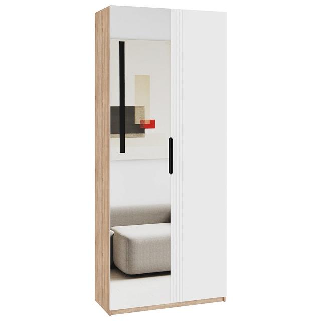 Шкаф распашной Астрис - 2 с зеркалом Белый