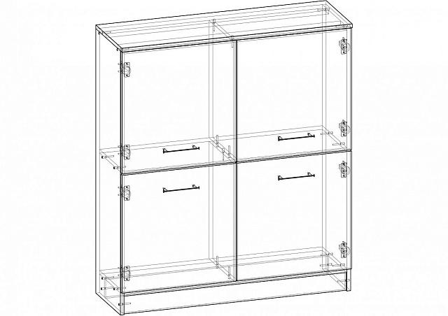 Комод Престиж - 3 МДФ