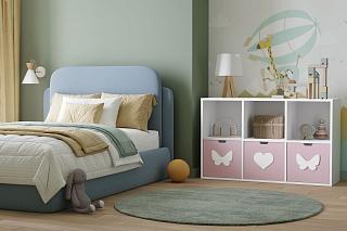 Стеллаж Kids - 12 Розовый Лайт