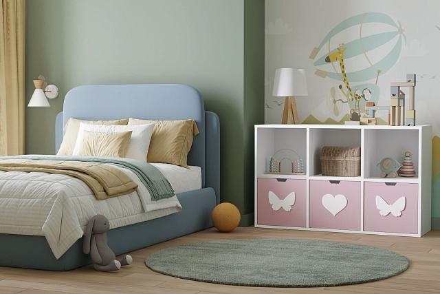 Стеллаж Kids - 12 Розовый Лайт